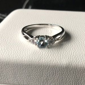 $30 sterling silver blue topaz ring